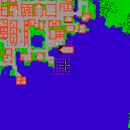 Minimap showing the entrance to Harbour Flats, Flat 15