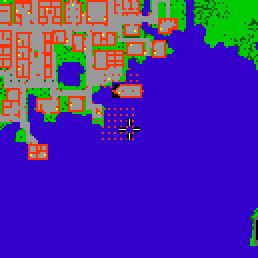 Minimap showing the entrance to Harbour Flats, Flat 18