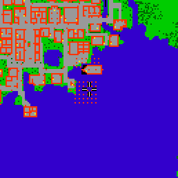 Minimap showing the entrance to Harbour Flats, Flat 22