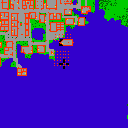 Minimap showing the entrance to Harbour Flats, Flat 23
