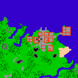 Minimap showing the entrance to Northport Village 2