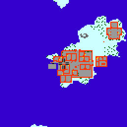 Minimap showing the entrance to Senja Village 8
