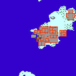 Minimap showing the entrance to Senja Village 9