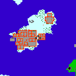 Minimap showing the entrance to Senja Clanhall