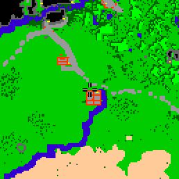 Minimap showing the entrance to Wolftower