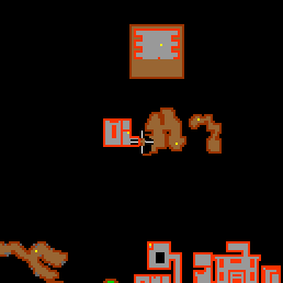 Minimap showing the entrance to Hill Hideout