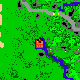 Minimap showing the entrance to Riverspring