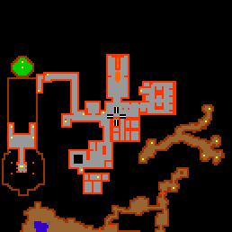 Minimap showing the entrance to The Market 1 (Shop)