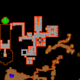 Minimap showing the entrance to The Market 3 (Shop)