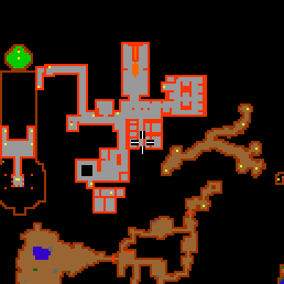 Minimap showing the entrance to The Market 4 (Shop)
