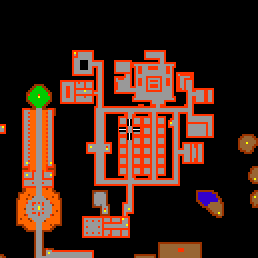 Minimap showing the entrance to Lower Barracks 3