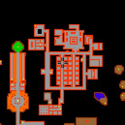 Minimap showing the entrance to Lower Barracks 4
