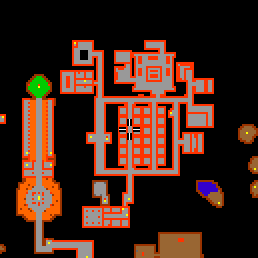 Minimap showing the entrance to Lower Barracks 5