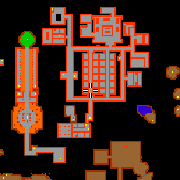 Minimap showing the entrance to Lower Barracks 11
