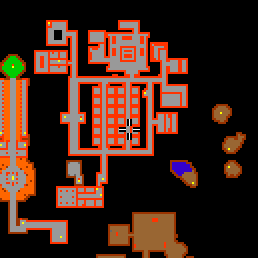Minimap showing the entrance to Lower Barracks 15