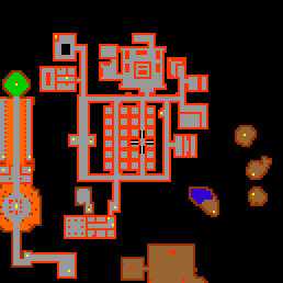 Minimap showing the entrance to Lower Barracks 18
