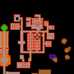 Minimap showing the entrance to Lower Barracks 22