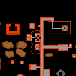 Minimap showing the entrance to Tunnel Gardens 2