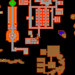 Minimap showing the entrance to Marble Guildhall