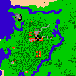 Minimap showing the entrance to Outlaw Camp 4
