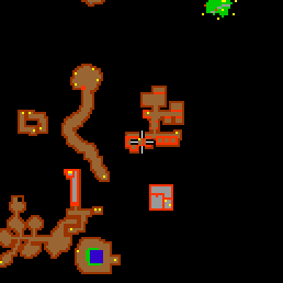 Minimap showing the entrance to Outlaw Camp 8