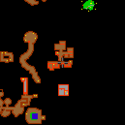 Minimap showing the entrance to Outlaw Camp 9