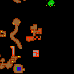 Minimap showing the entrance to Outlaw Camp 10