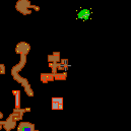 Minimap showing the entrance to Outlaw Camp 13 (Shop)