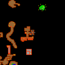 Minimap showing the entrance to Outlaw Camp 14 (Shop)