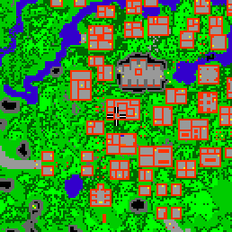 Minimap showing the entrance to Paupers Palace, Flat 04
