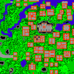 Minimap showing the entrance to Paupers Palace, Flat 06