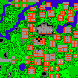 Minimap showing the entrance to Paupers Palace, Flat 07