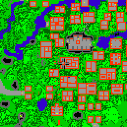 Minimap showing the entrance to Paupers Palace, Flat 12