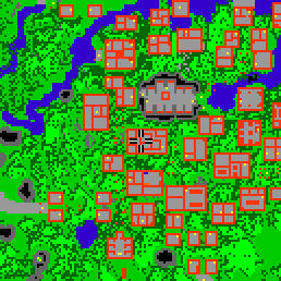 Minimap showing the entrance to Paupers Palace, Flat 13