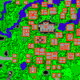Minimap showing the entrance to Paupers Palace, Flat 14