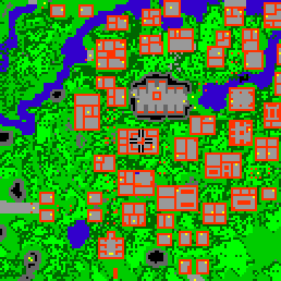Minimap showing the entrance to Paupers Palace, Flat 15