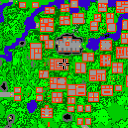 Minimap showing the entrance to Paupers Palace, Flat 17