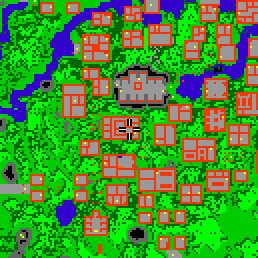 Minimap showing the entrance to Paupers Palace, Flat 23