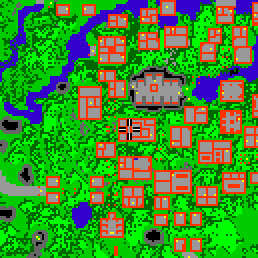 Minimap showing the entrance to Paupers Palace, Flat 34