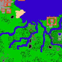 Minimap showing the entrance to The Hideout
