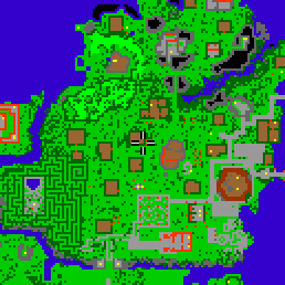 Minimap showing the entrance to Treetop 5 (Shop)