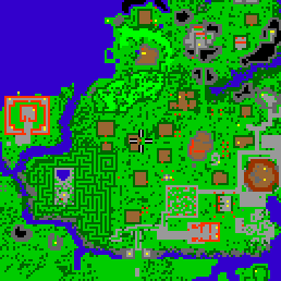 Minimap showing the entrance to Treetop 7