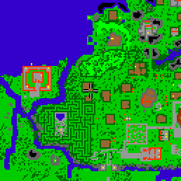 Minimap showing the entrance to Treetop 8
