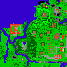 Minimap showing the entrance to Treetop 9