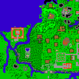 Minimap showing the entrance to Treetop 10