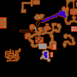 Minimap showing the entrance to Shadow Caves 1