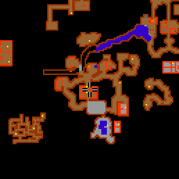 Minimap showing the entrance to Shadow Caves 2