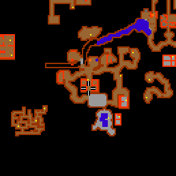 Minimap showing the entrance to Shadow Caves 3