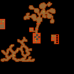 Minimap showing the entrance to Shadow Caves 14