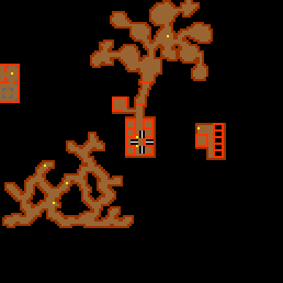 Minimap showing the entrance to Shadow Caves 16
